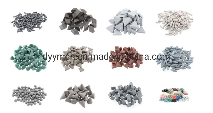 Mass Finishing Tumbling Stones Vibration Machine Deburring Polishing Media